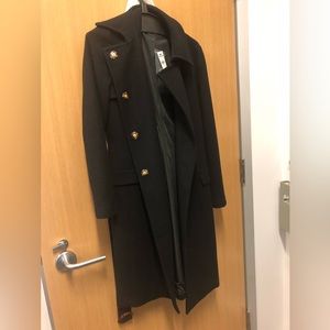 Express wool coat never worn w tags